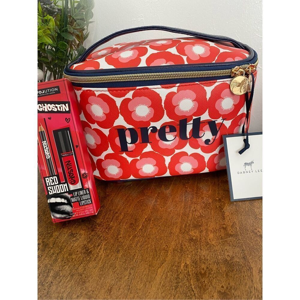 DABNEY Lee Womens Makeup Case & Revolution Lip Liner & Lipstick